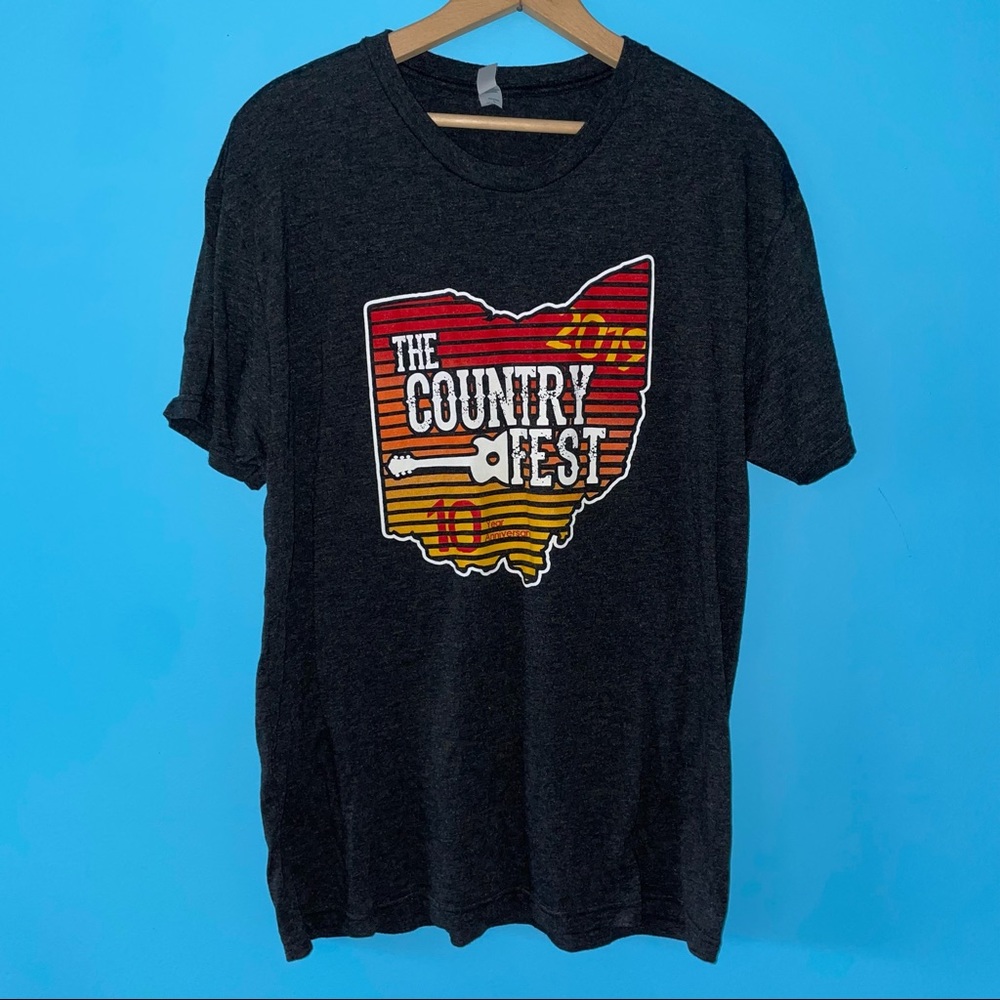 The Country Fest Ohio 2019 Graphic Tee Concert Gray